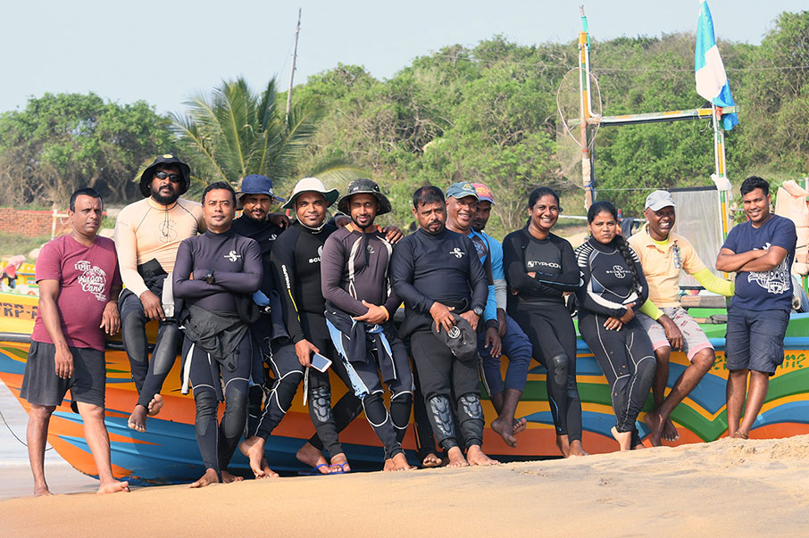 Maritime Archaeology Unit Team at Godawaya