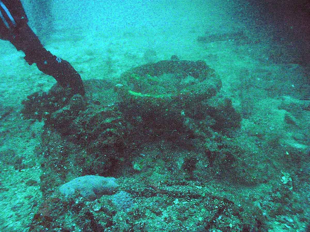 Remains of the boat