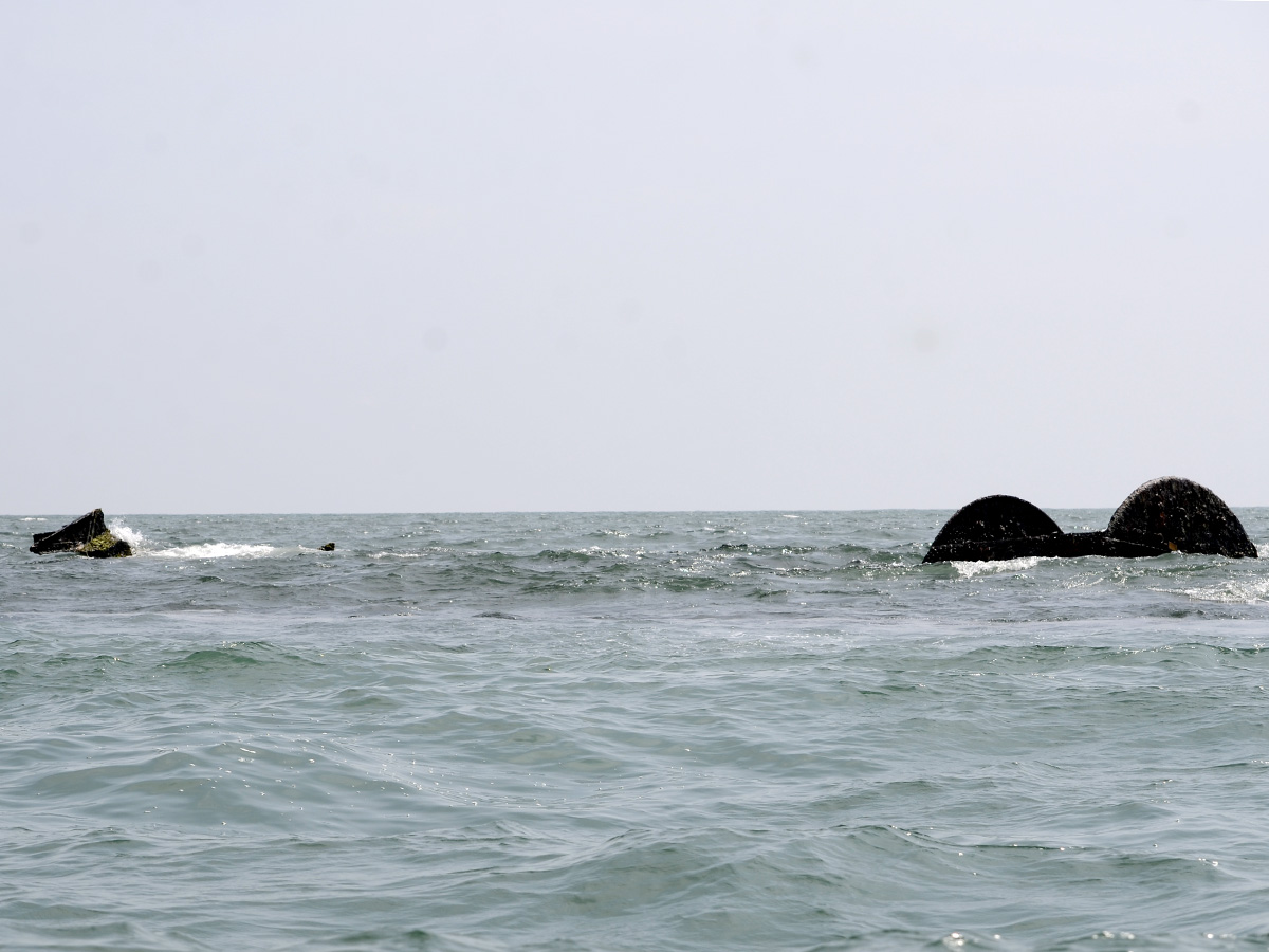 Remains of iron hull